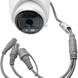 HIKVISION ColorVU DS-2CE70DF0T-PFS 2 MP Night Vision Dome Indoor CCTV Camera with Mic for 2MP and Above DVRs 3.6 mm Lens and Light Distance 20 m (Wired, White, 1080p) (Pack of 2)