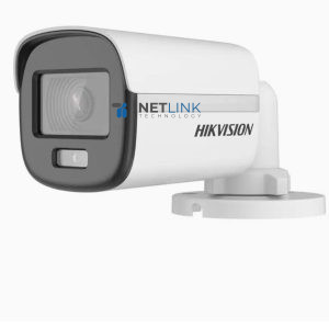 HIKVISION 2MP ColorVu Bullet Camera DS-2CE10DF0T-PFS IP67 White Wired 1Full HD 1080p